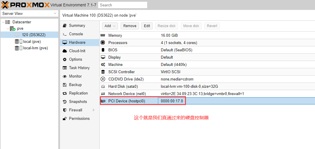 PVE系列教程(五)、安装群晖DS3622+(DSM7.0.1系统)