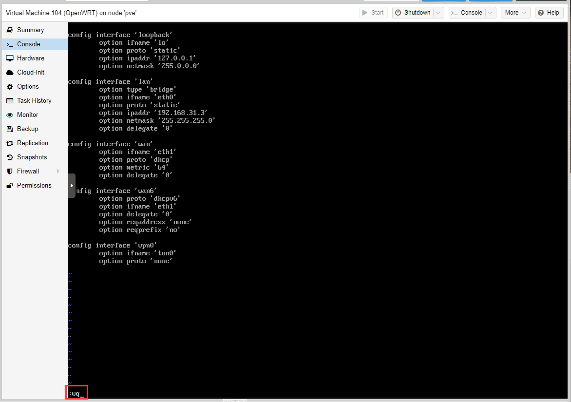 PVE系列教程(八)、安装OpenWRT软路由