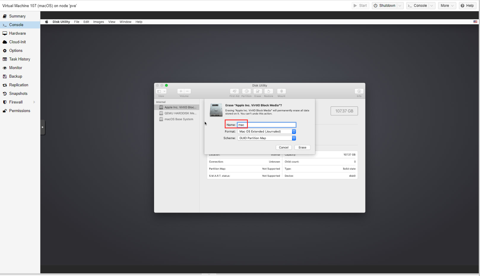 PVE系列教程(十三)、安装黑苹果MacOS(Catalina版本)