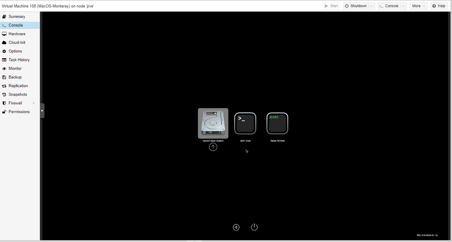 PVE系列教程(十四)、安装黑苹果最新系统MacOS Monterey(BigSur、Monterey通用)