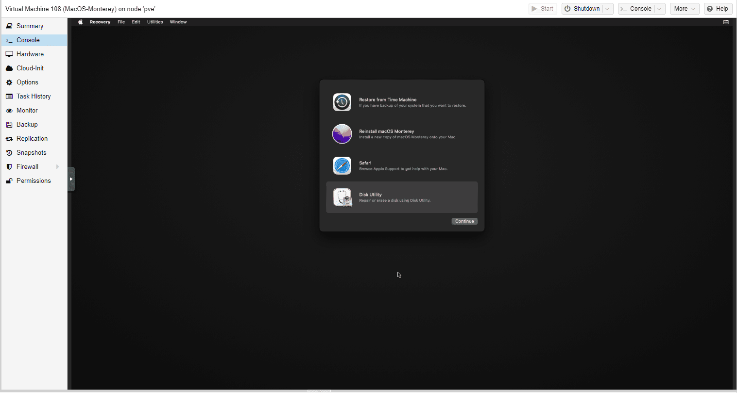 PVE系列教程(十四)、安装黑苹果最新系统MacOS Monterey(BigSur、Monterey通用)