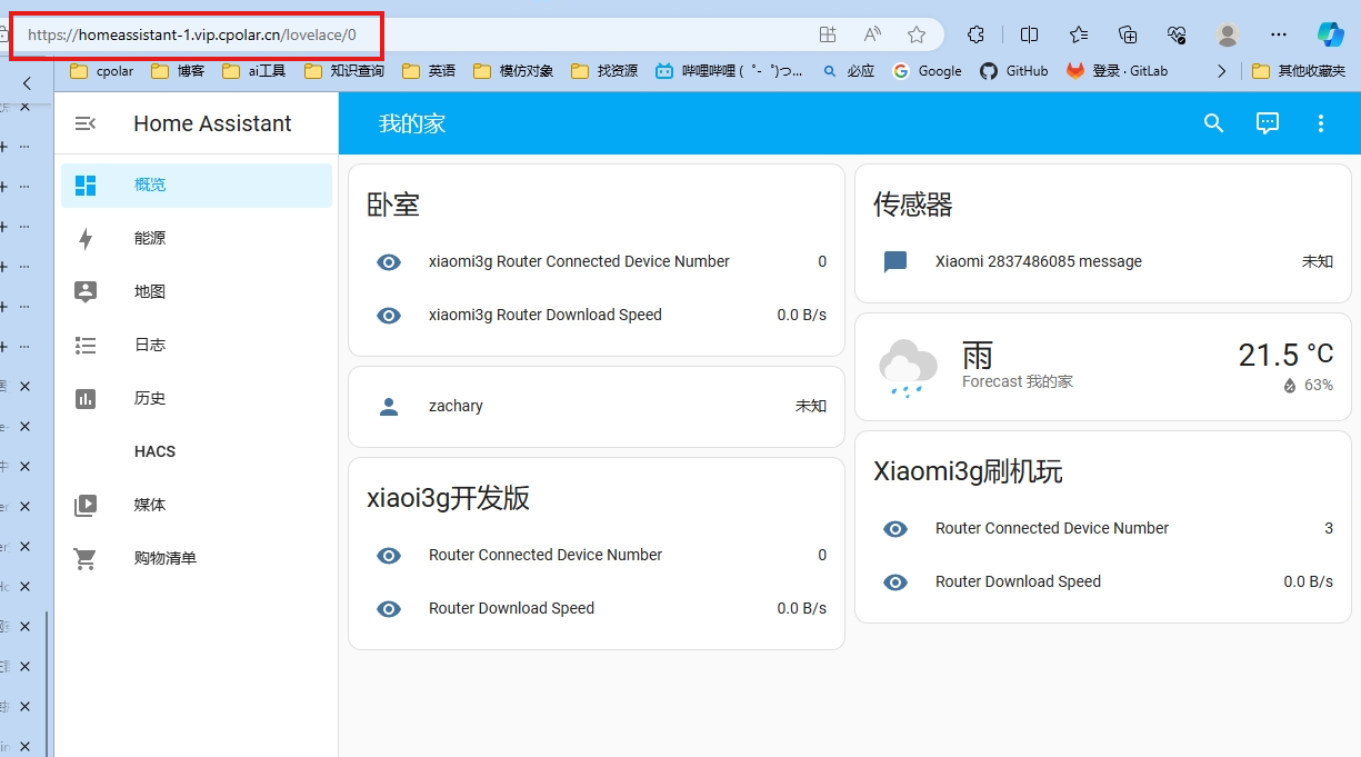 HomeAssistant添加HACS插件并实现公网控制米家,HomeKit等智能家居