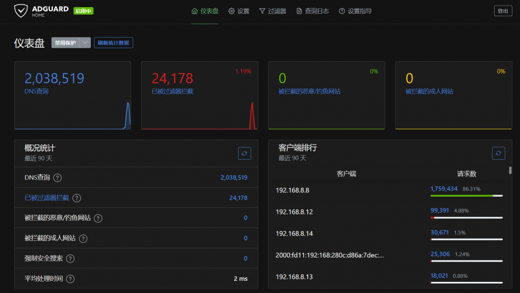 Lxc容器上搭建AdGuard Home与SmartDNS-七界传说丨关注分享网络、硬件、维护、游戏、主题、虚拟化、软件分享! Lxc容器上搭建AdGuard Home与SmartDNS